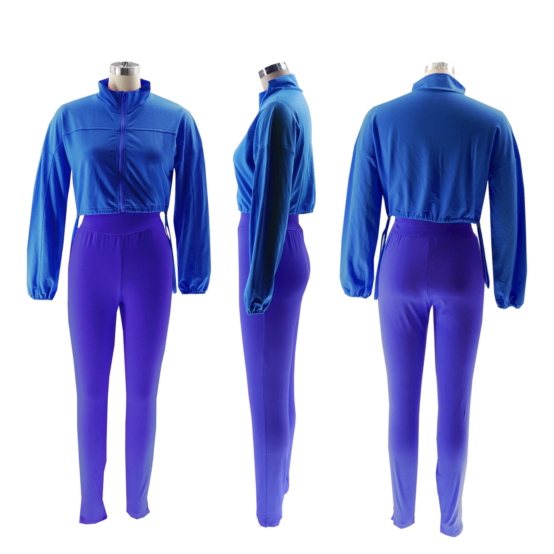 Women hooded loose long-sleeved top and long pants sports two-piece set 16