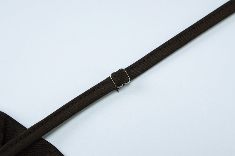 Women Winter Solid Suspender Backless Wide Leg Bell Bottom Jumpsuit 23