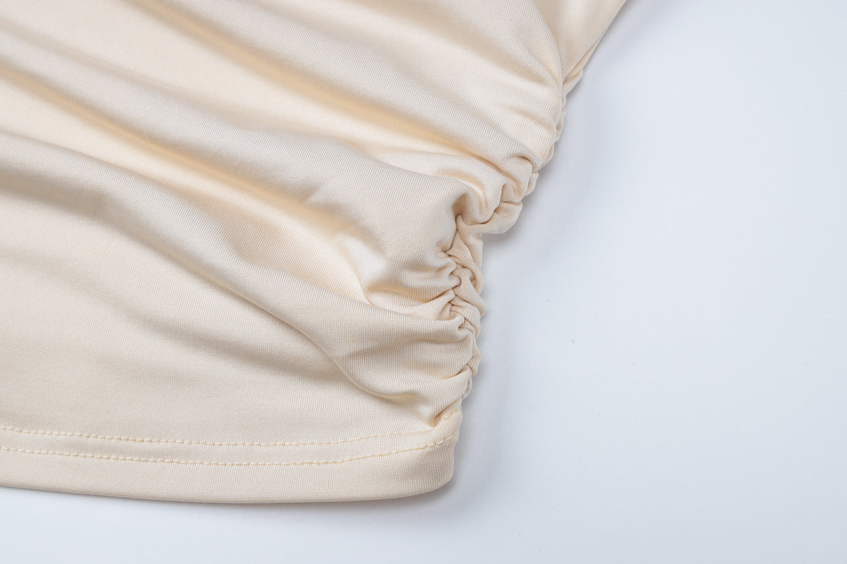 Women's Autumn Winter Solid Color Long Sleeve Tight Fitting Two-Piece Pants Set 15