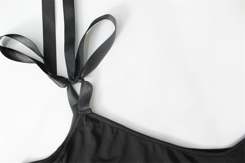 Fashionable Slim Women's Lace-Up Sexy Ruffled Low-Waist Elegant Long Skirt 12