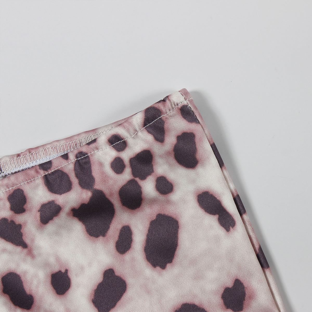 Spring Leopard Slim Sexy Fashion Long Sleeve Top Long Pants Two Piece Set 9