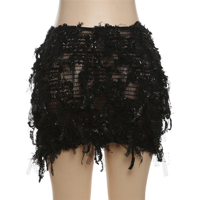 Women Summer Style Striped Tassel Bodycon Skirt 22