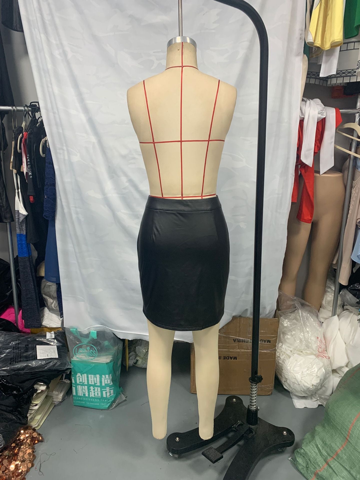 Women’s Sexy PU Leather Mini Skirt