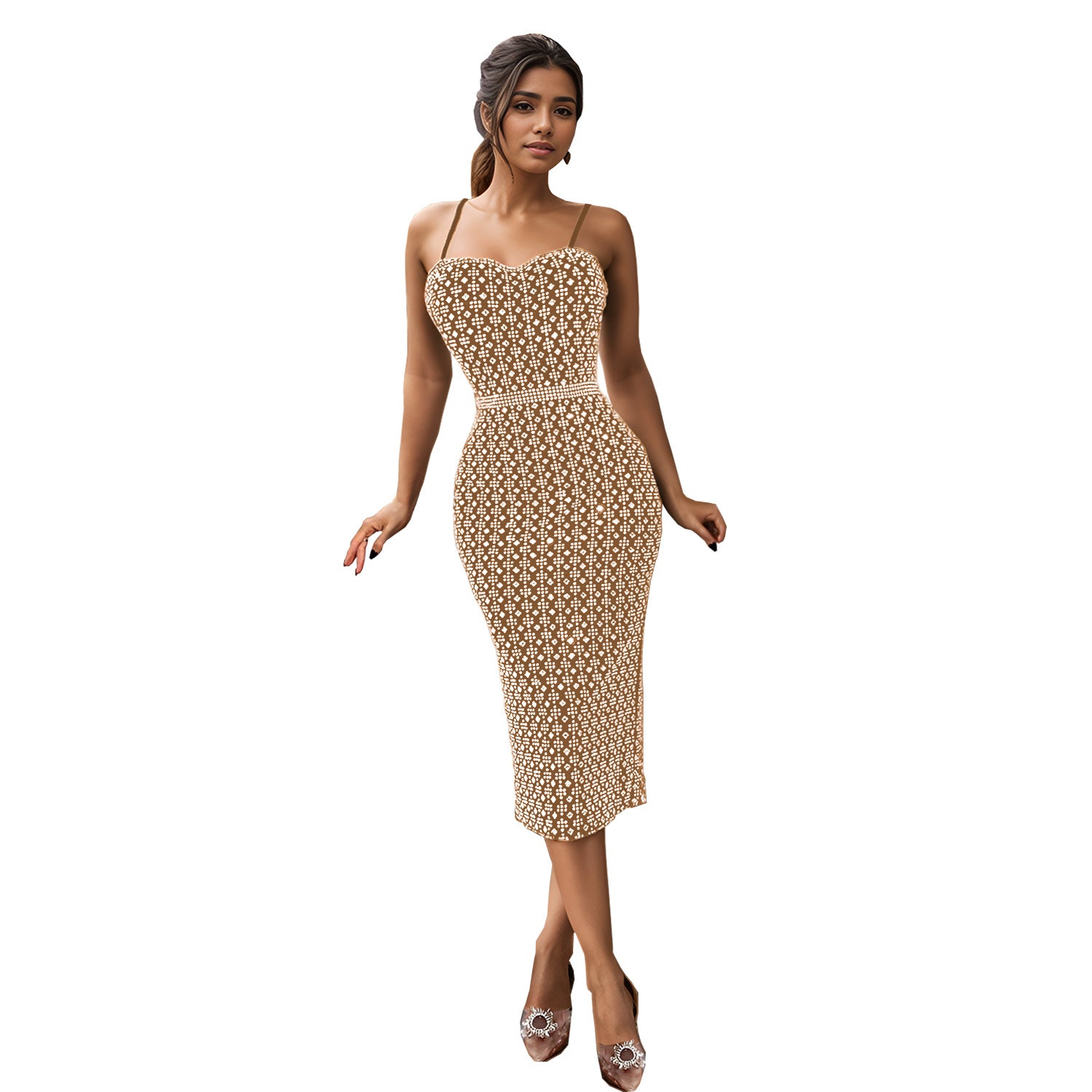 Women sexy suspender Bodycon dress（customized,MOQ 6pcs/size/color,process time 7-10 days） 9