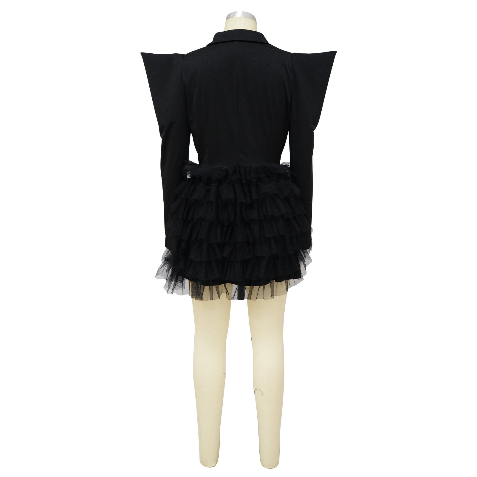 Women Mesh V Neck Straight Shoulder Dress 17