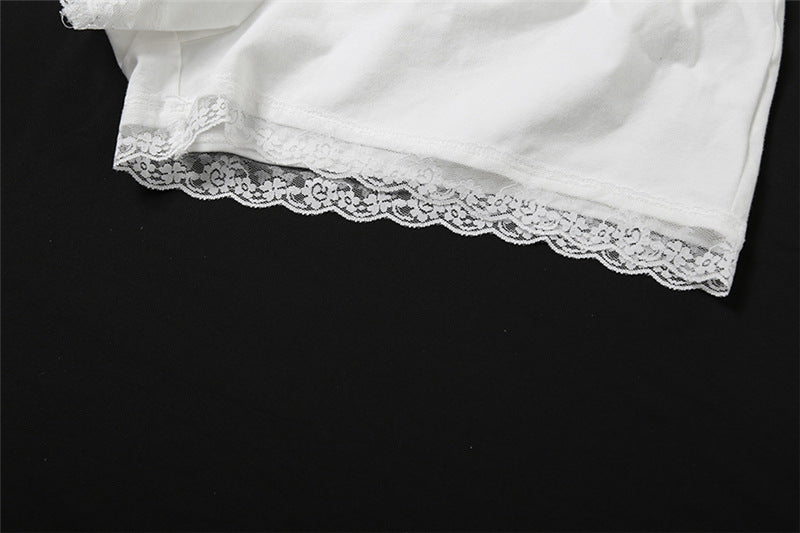 Summer Women sexy lace vest and shorts two-piece set 17