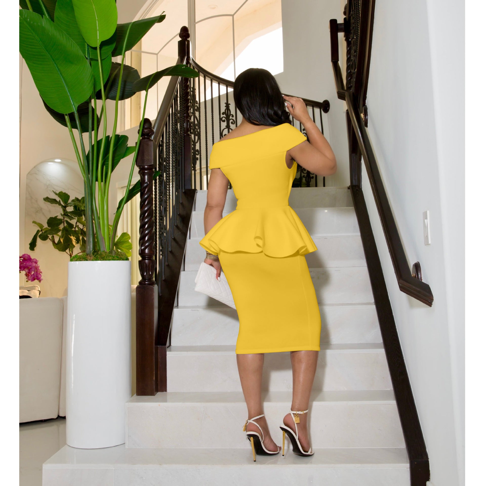 Womens Ol V Neck Sleeveless Bodycon Dress 10