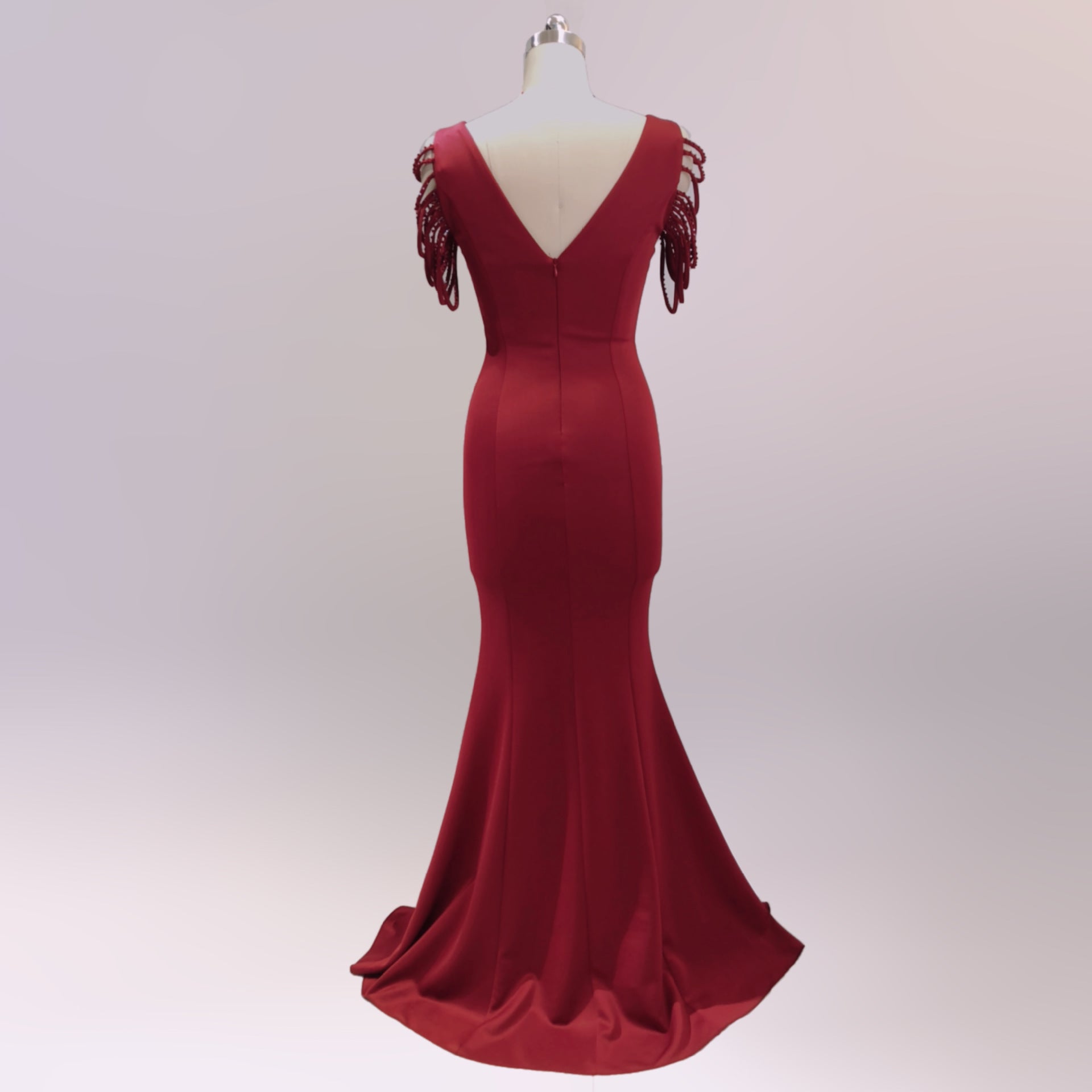 sexy fishtail dress bride wedding toast clothing 32