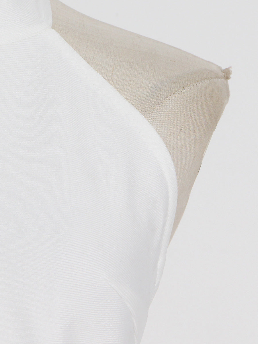 Fashion Two-Piece Spring Round Neck Sleeveless Slim Waist Irregular Two Piece Set 25