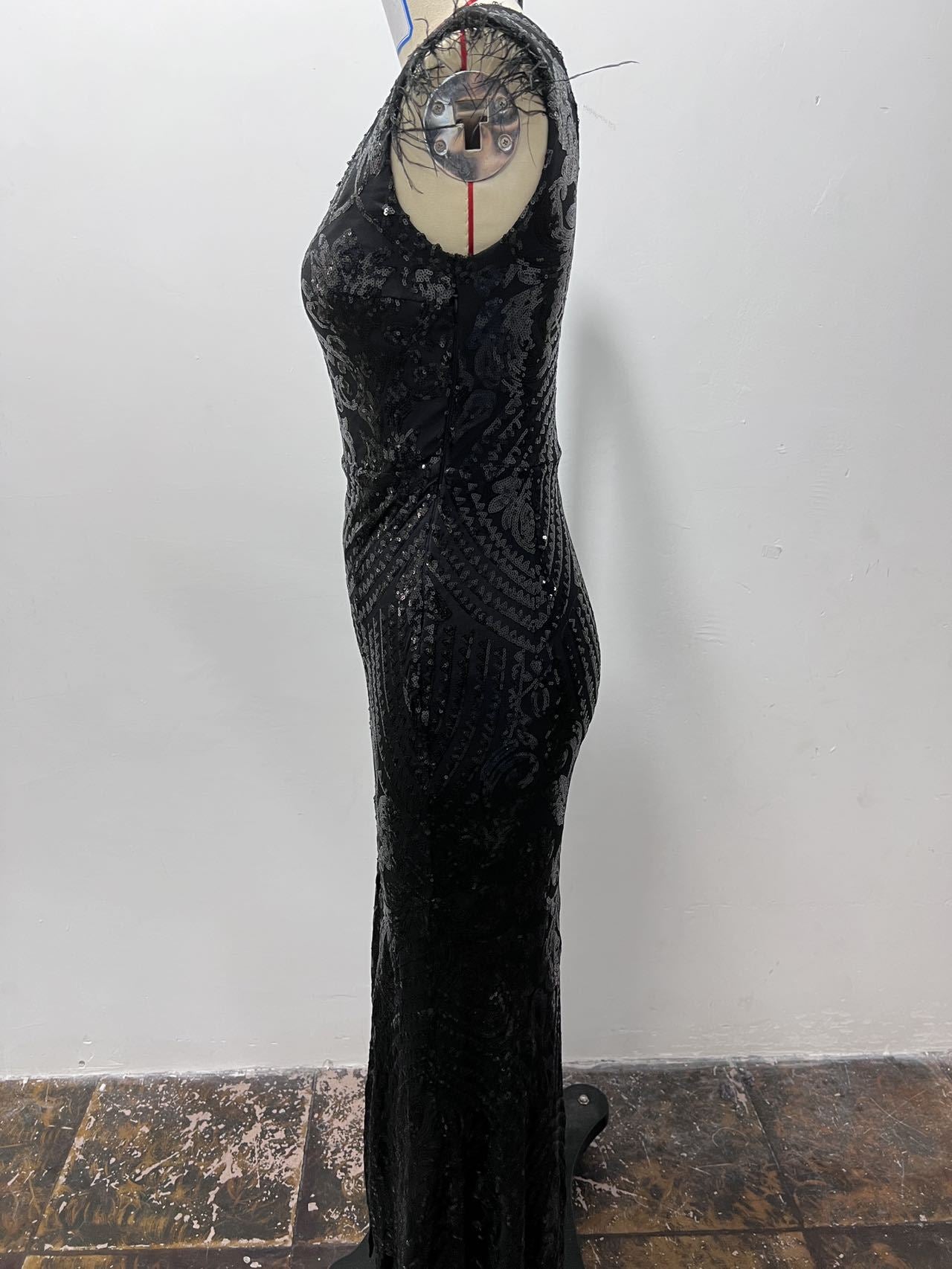 Women Summer Sequin Formal Party Evening Dress 10