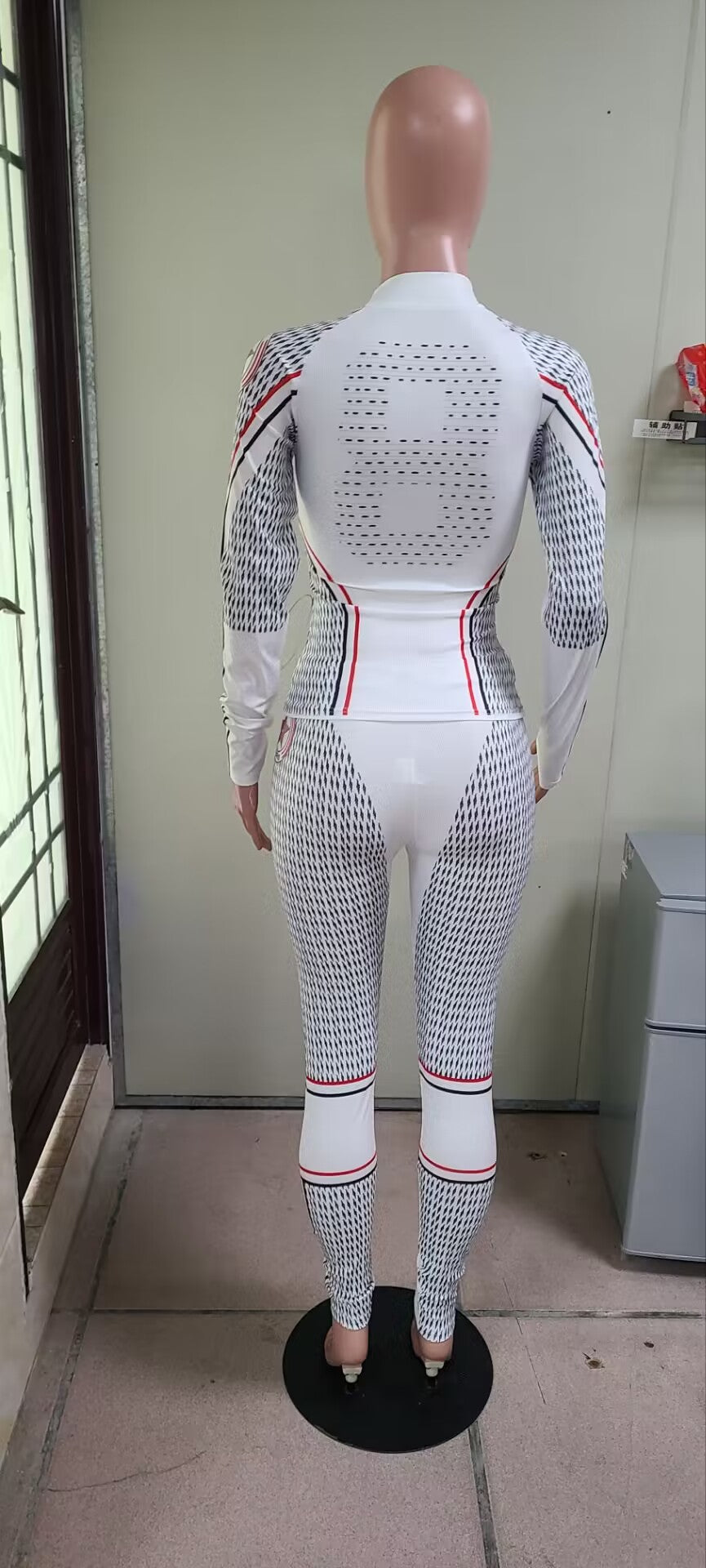 Women striped design long-sleeved Top and Pant two-piece set 8