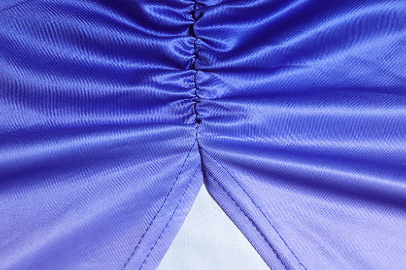 Women's Fashion Printed Sexy Sleeveless Low Back Vest Split Skirt Two-Piece Set 12