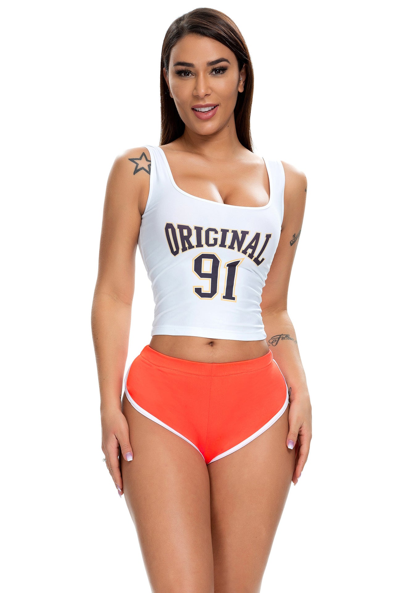 Summer Women's Sexy Running Stretch Sports Yoga Fitness Shorts 16