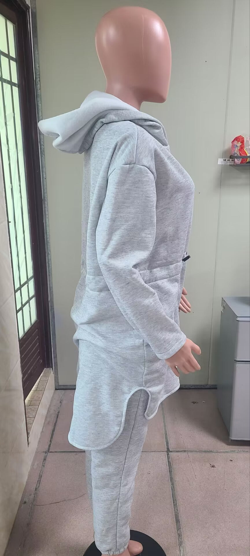 Women Casual hooded fleece jacket and pant two-piece set 21