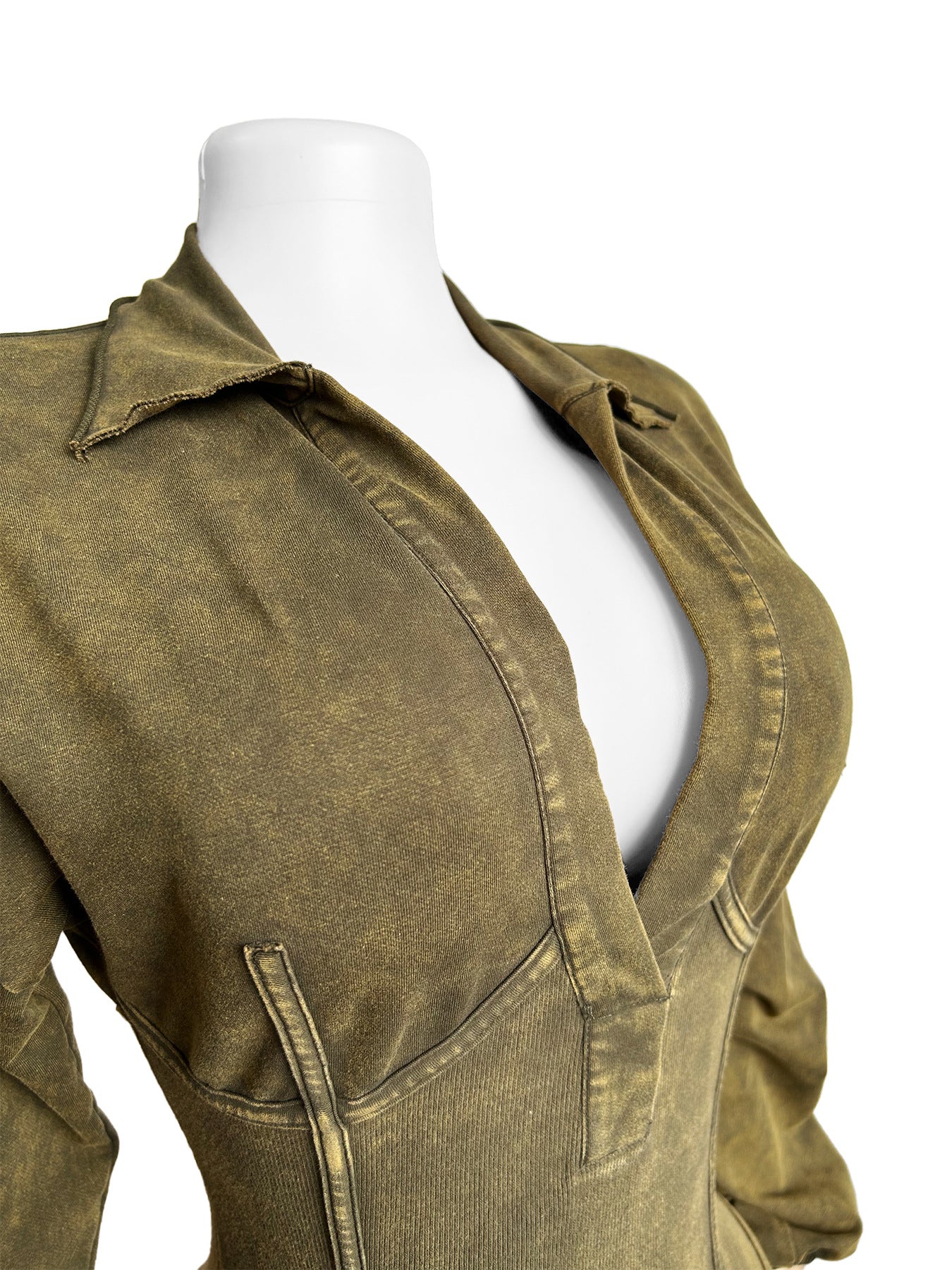 Autumn And Winter Fashion Women's Sexy Deep V Tight Fitting Long Sleeve Jumpsuit 10