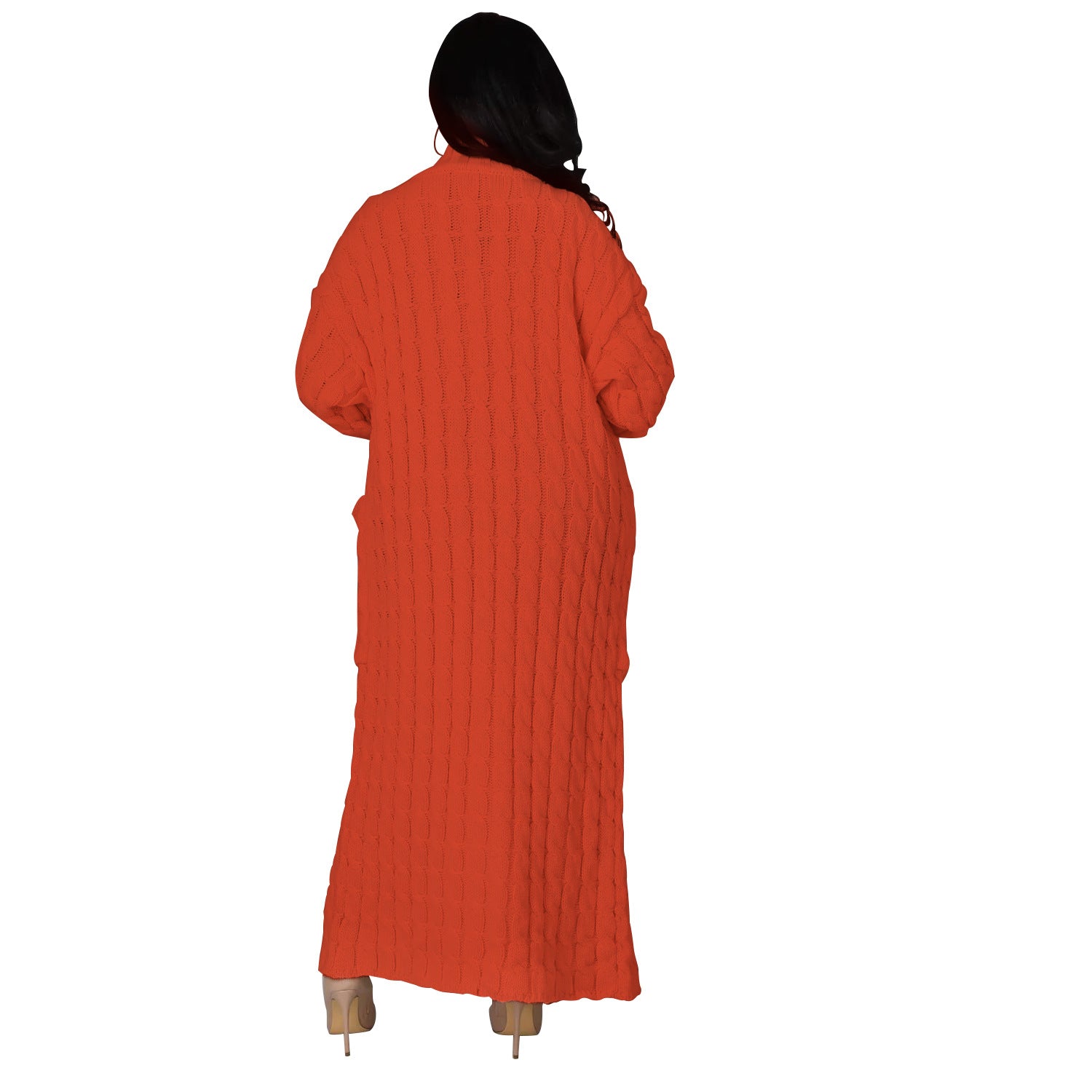 Autumn Winter Women'S Fashion Sexy Casual Long Sleeve Long Sweater Coat 27