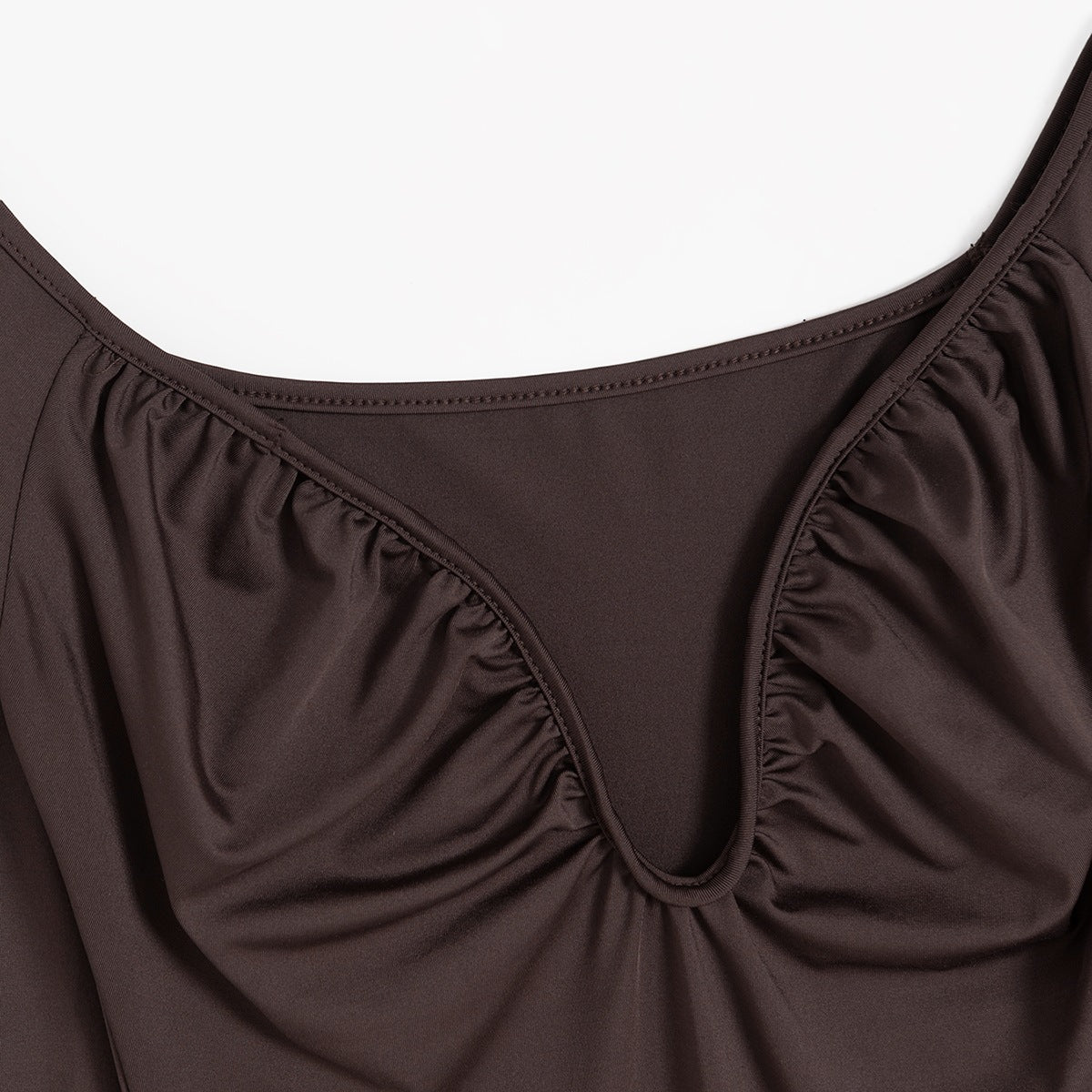 Women's sexy U-neck Off Shoulder long sleeve Bodycon dress 6