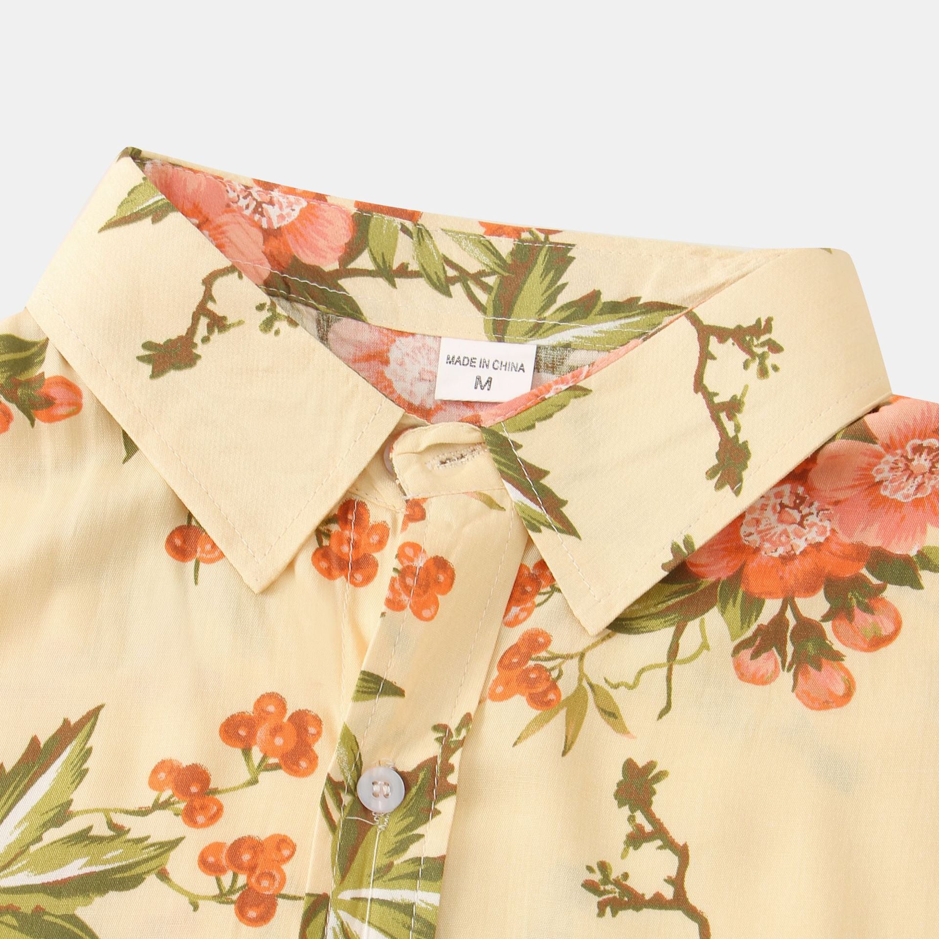 Summer Floral Men's Short Sleeve Shirt 13