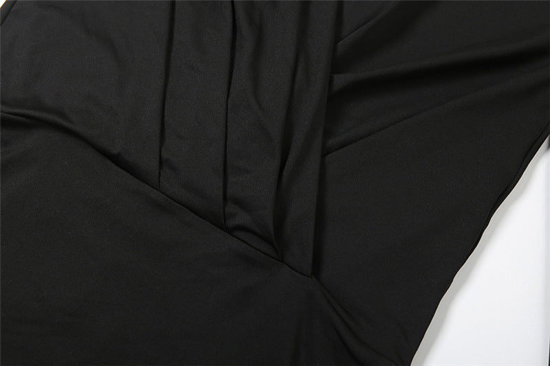 Autumn Outfit Sexy Fashion Deep V-Neck Long Sleeve Bodycon Dress 23