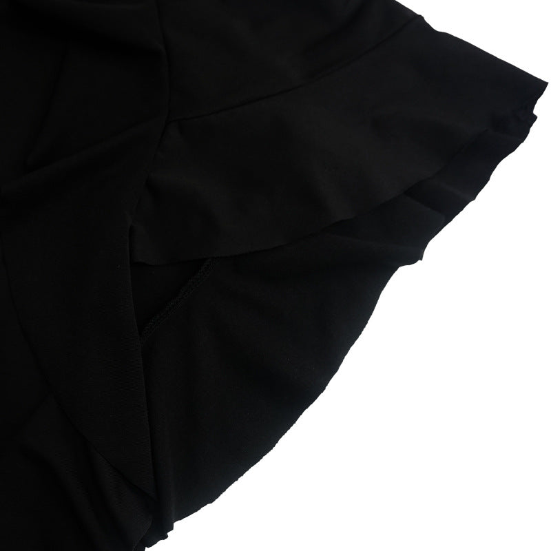 Women's Strappy V-Neck Sleeveless Low Back Ruffled Short Dress 22