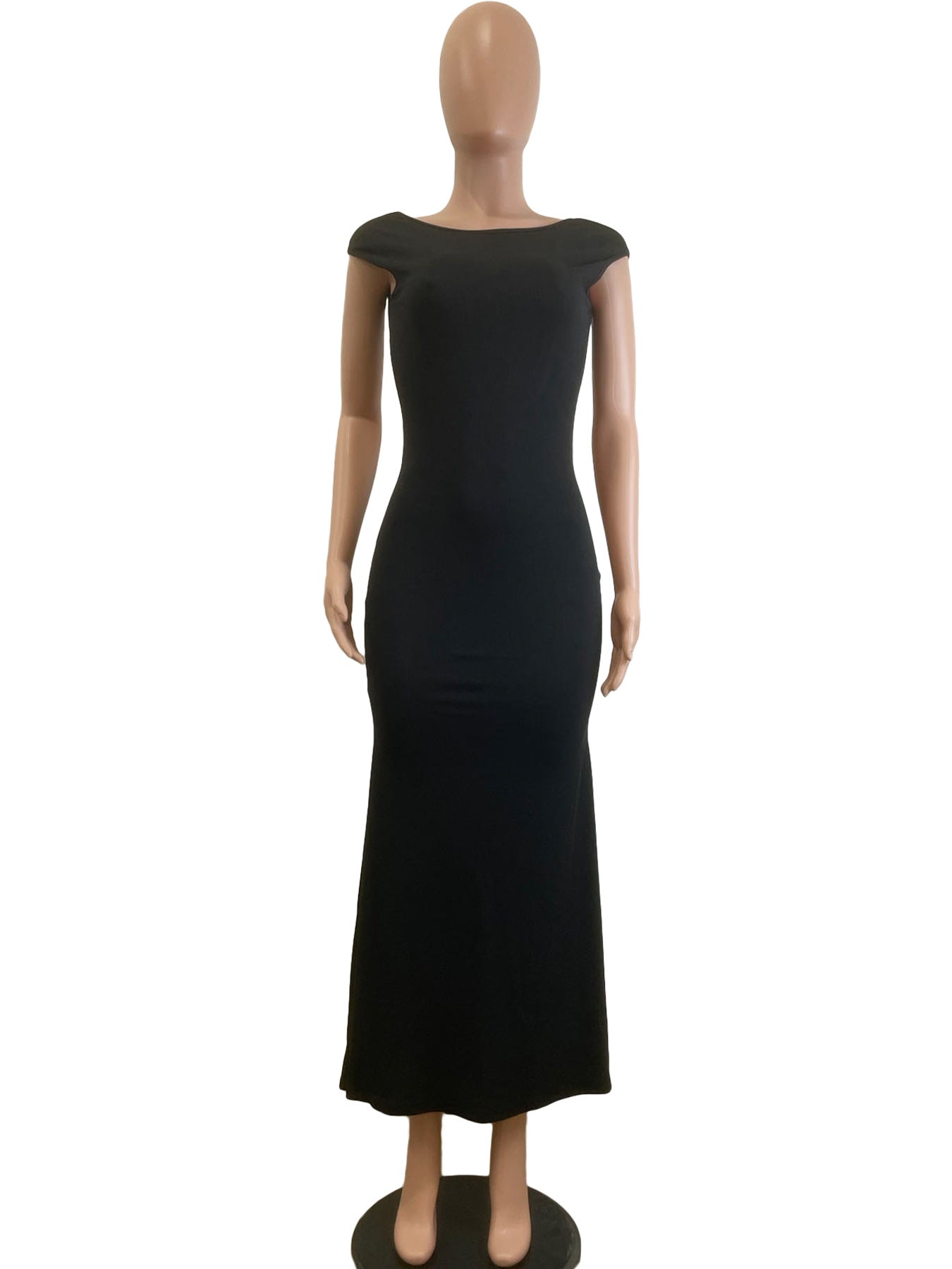 Women's Spring And Autumn Fashion Sexy Hollow Low Back Slim Bodycon Dress 11