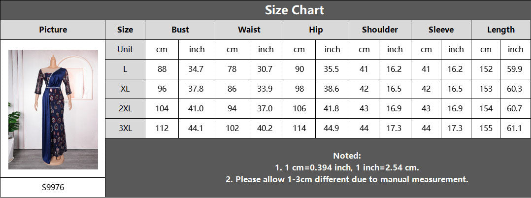 Patchwork Contrast African Women's Plus Size High Waist Sequin Long Dress 14