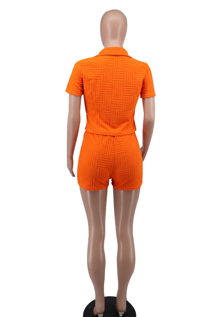 Women's Fashion Suit Summer Ladies Casual Two-Piece Set 11