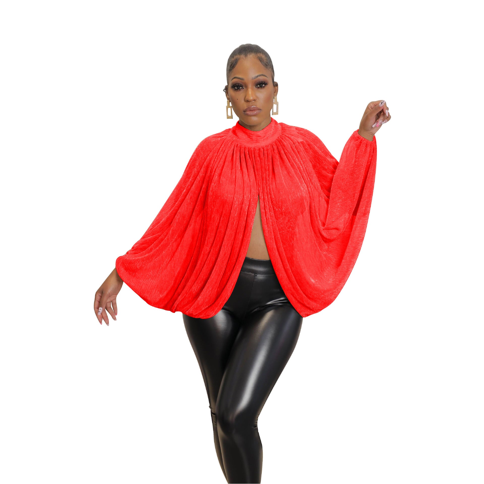 Women sexy slit crew neck Backless lace Top 11