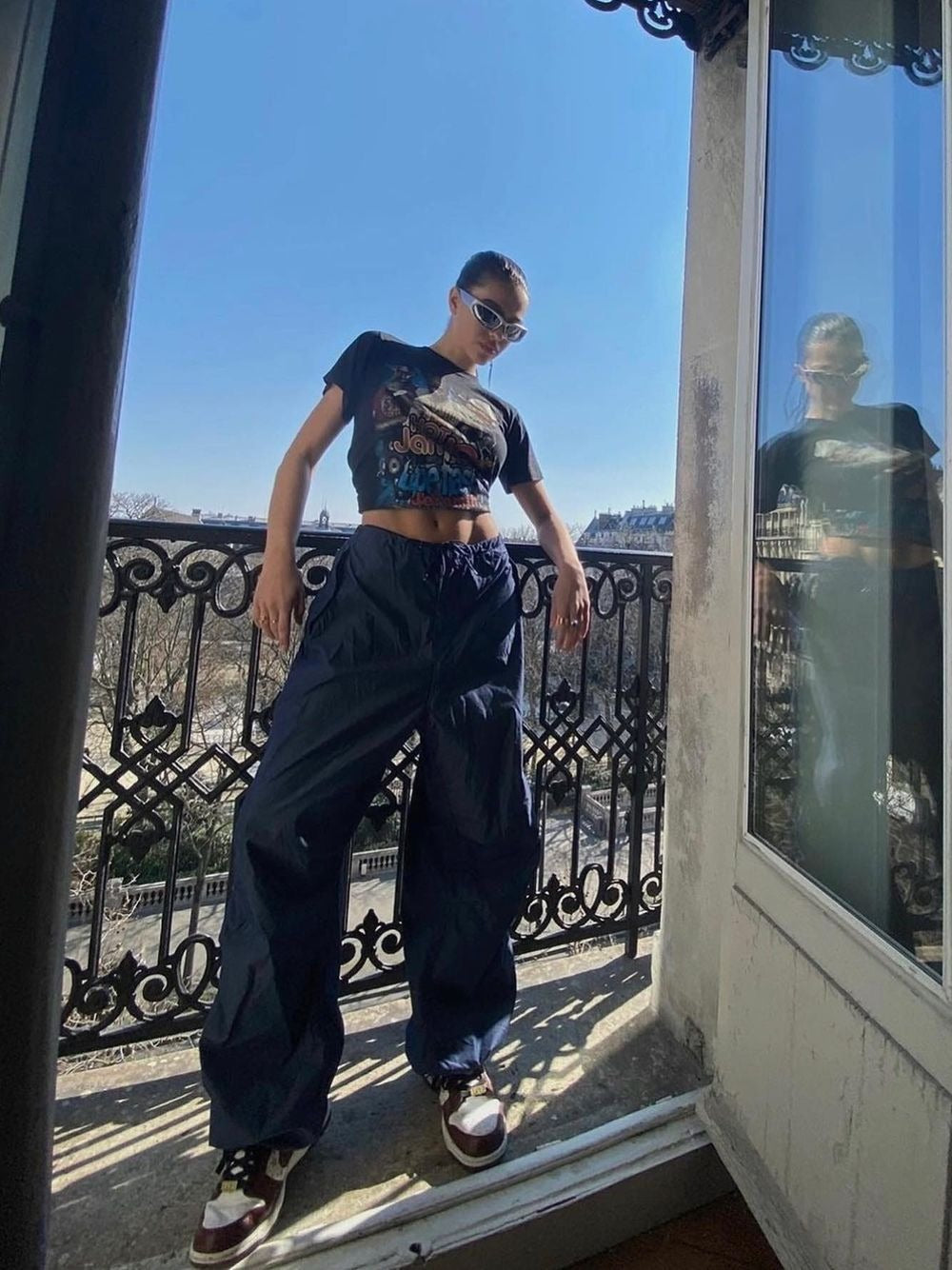 Women Summer Loose Sports Casual Woven Wide Leg Pants 5