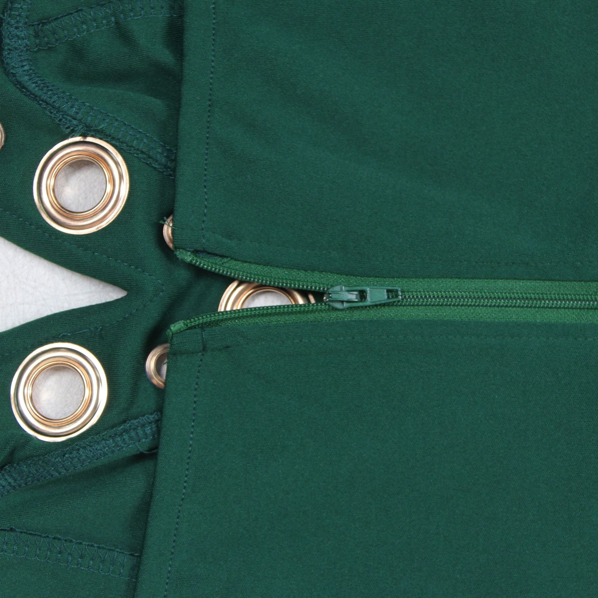 Women elegant elastic metal buckle decorated V-neck Top and Pants two-piece set 19