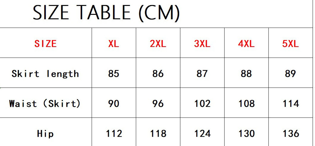 Plus Size Women Denim Maxi Skirt 9