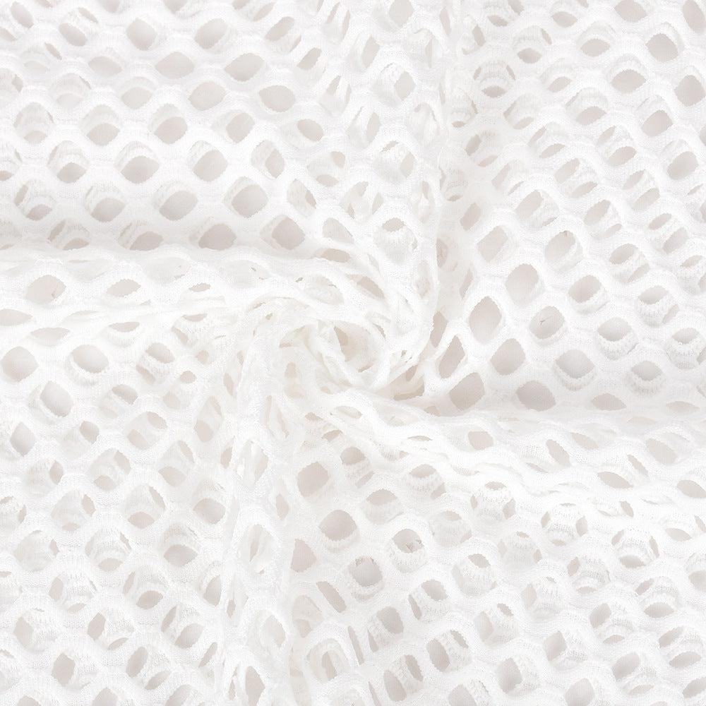 Autumn Sexy Slim Hollow Crop Mesh Two Piece Skirt Set 14