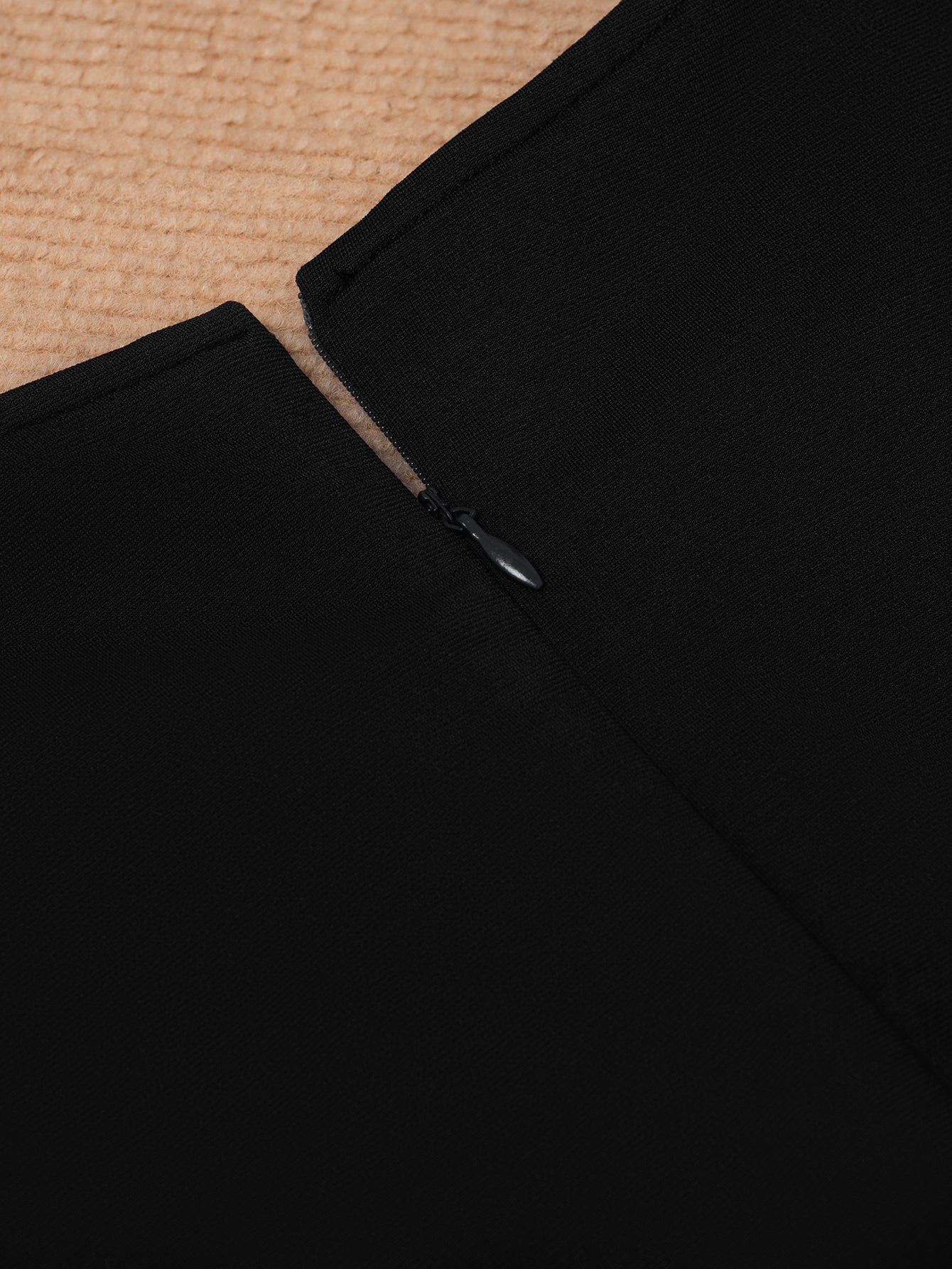 Black Career Dress with Belt Women's Chic Professional Workwear 9