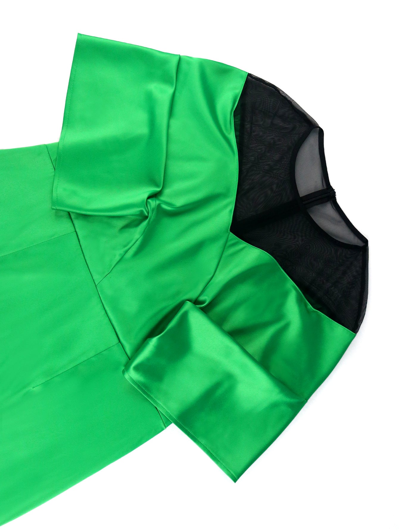 Women See-Through Elegant Shawl Sleeve Formal Party Bodycon Dress 9