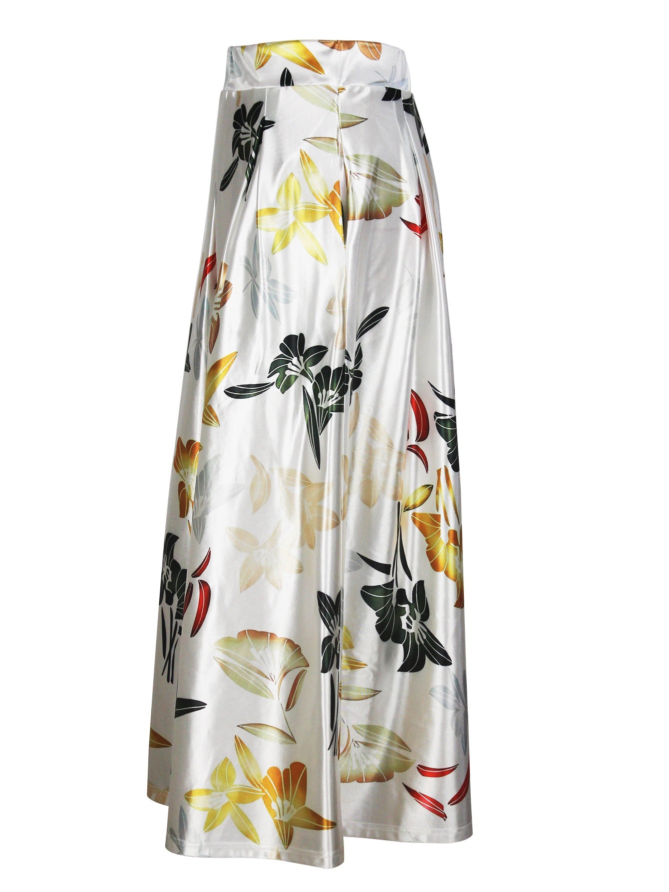 Women Elegant Printed Long Skirt 10
