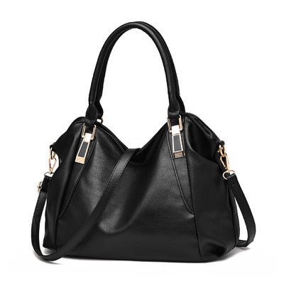 Women soft leather handbag large capacity Women bag middle-aged Women shoulder crossbody bag 14