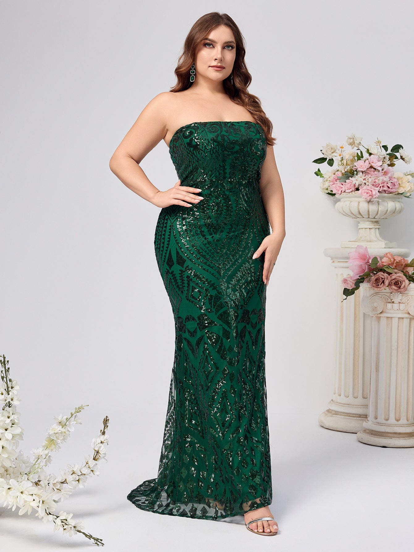 Women Sexy Strapless Sleeveless Dress 4