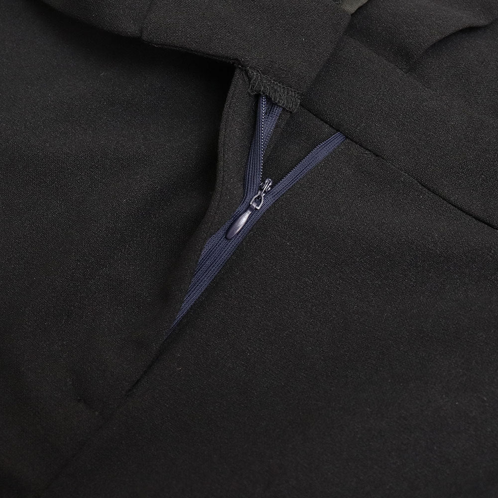 Chic Deep V High Waist Tie Career Women's Jumpsuit 10