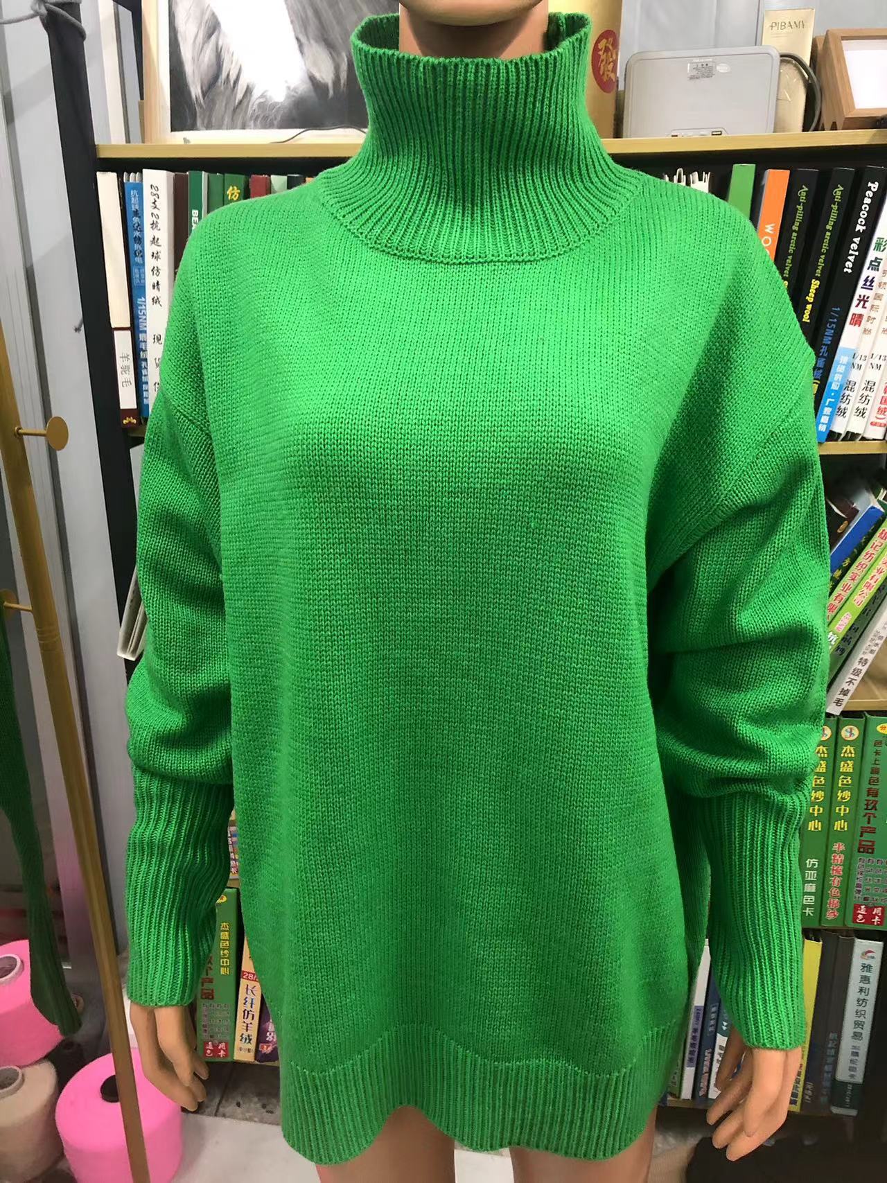 Women loose turtleneck sweater 24