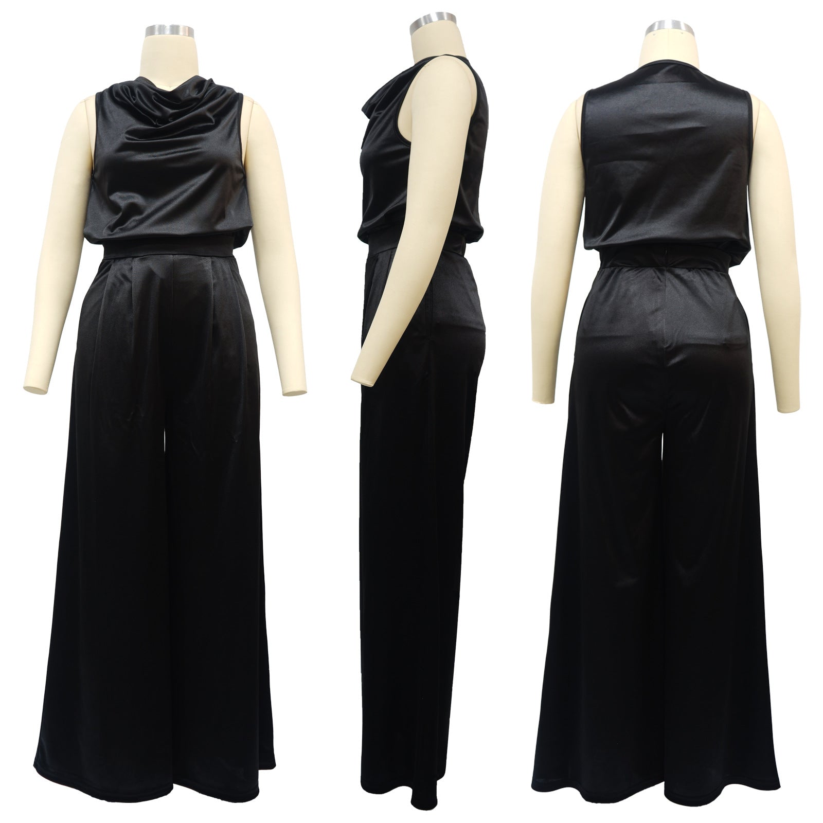 Women Sleeveless Top and Pant Casual Two-piece Set 13