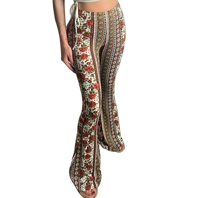 Bohemian Printed High Stretch Tight Fitting Sexy Casual Pants 13