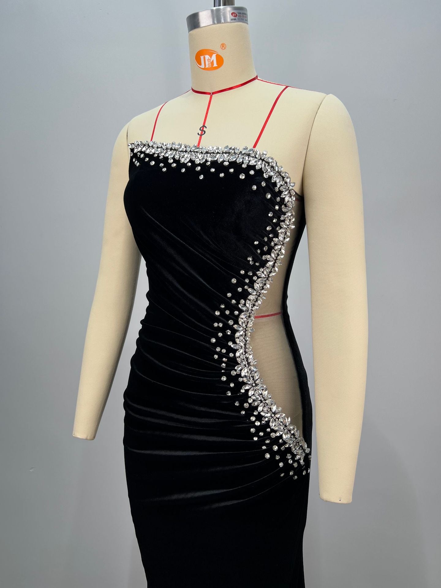 Women Velvet Formal Party Evening Dress 6