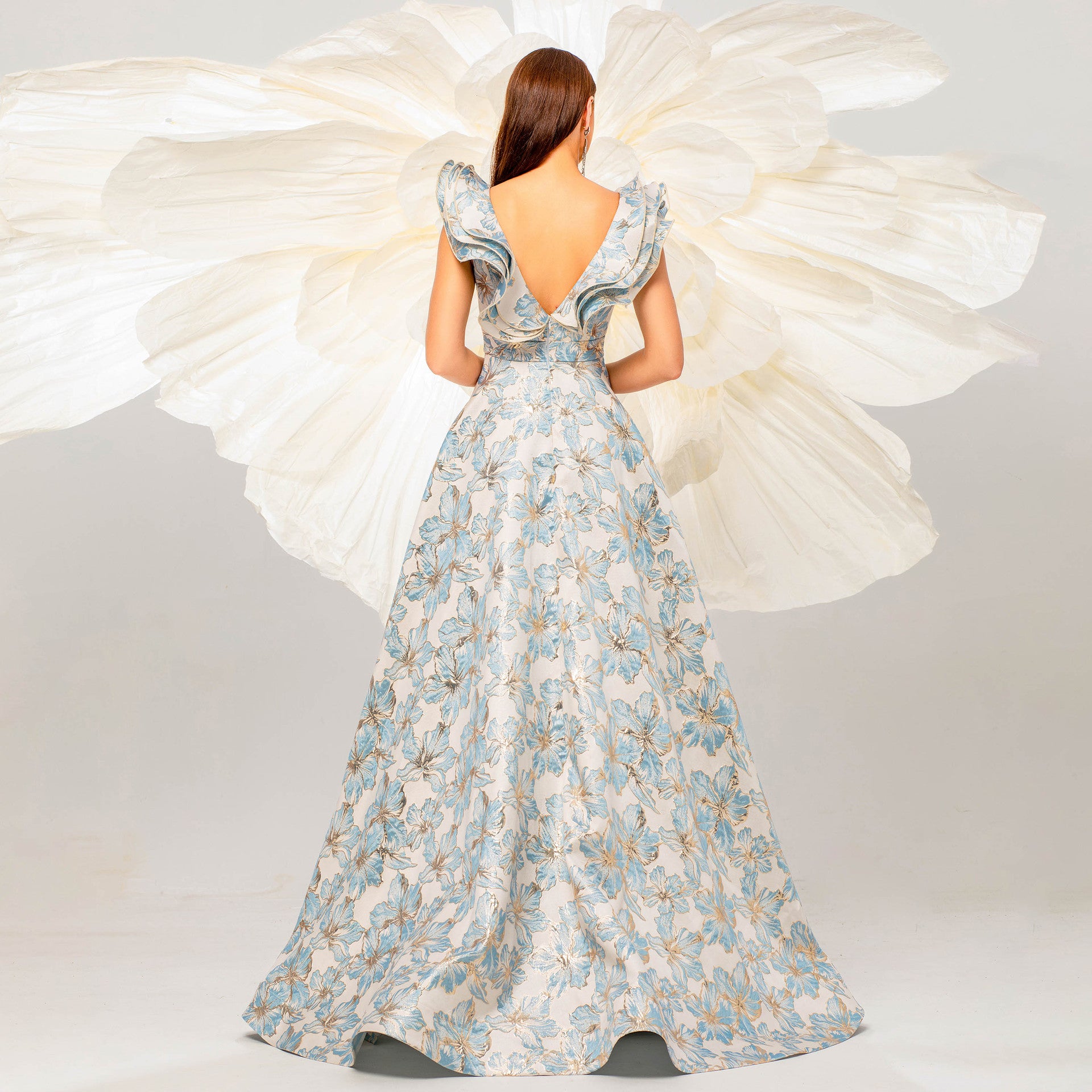 Women Sleeveless V-Neck Sexy Formal Party Evening Dress 4