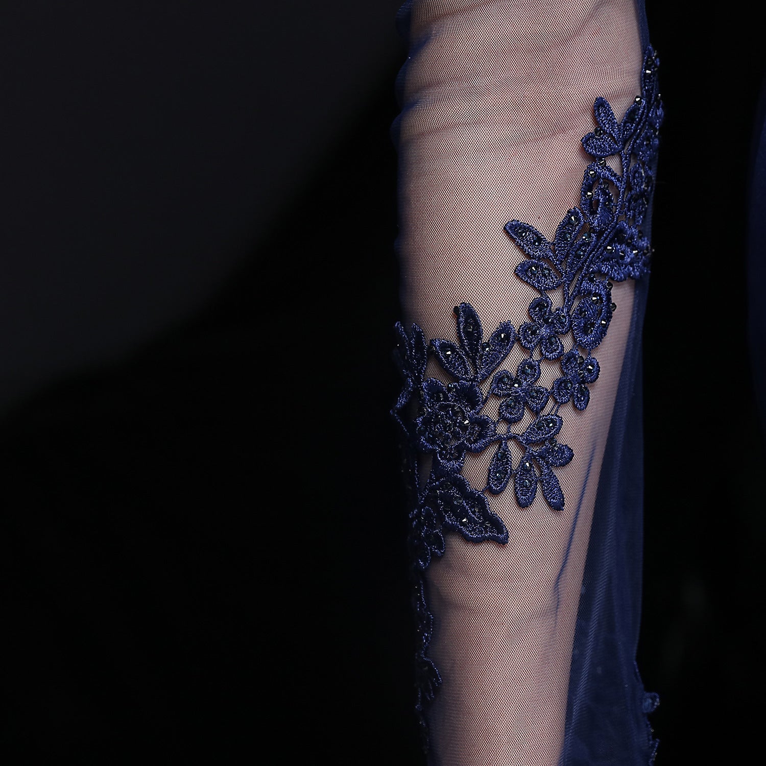 Autumn Occasional Formal Lace Upper V-Neck Mermaid Evening Dress 27