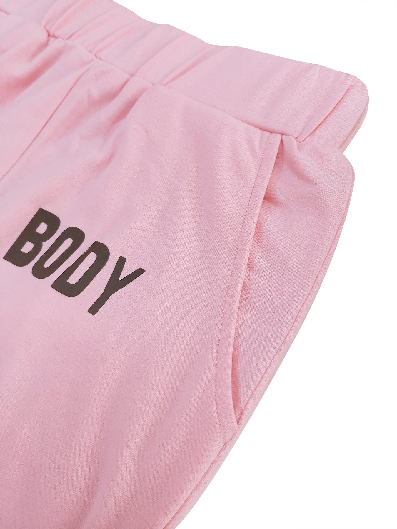 Women Printed Solid Top and Pants Sporty 2-Piece Set 5