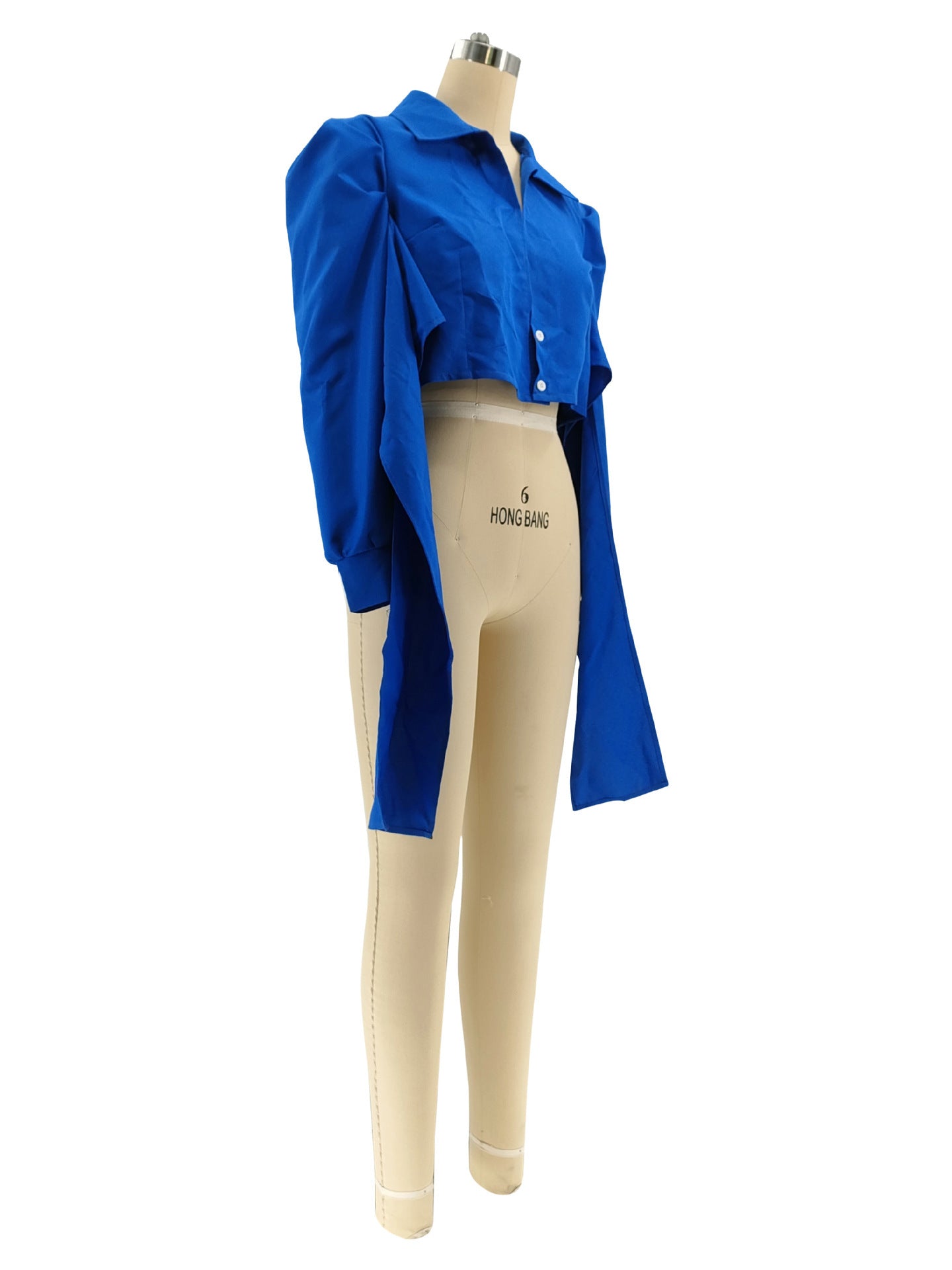 Women's Sexy Lace-Up Padded Shoulder Shirt 15