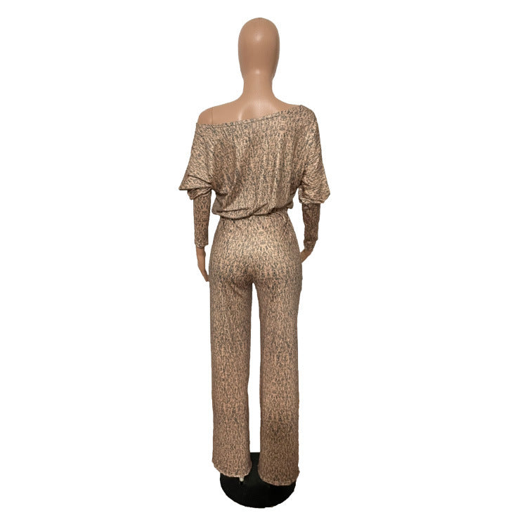 Women Spring Stretch Loose Jumpsuit with Belt 8