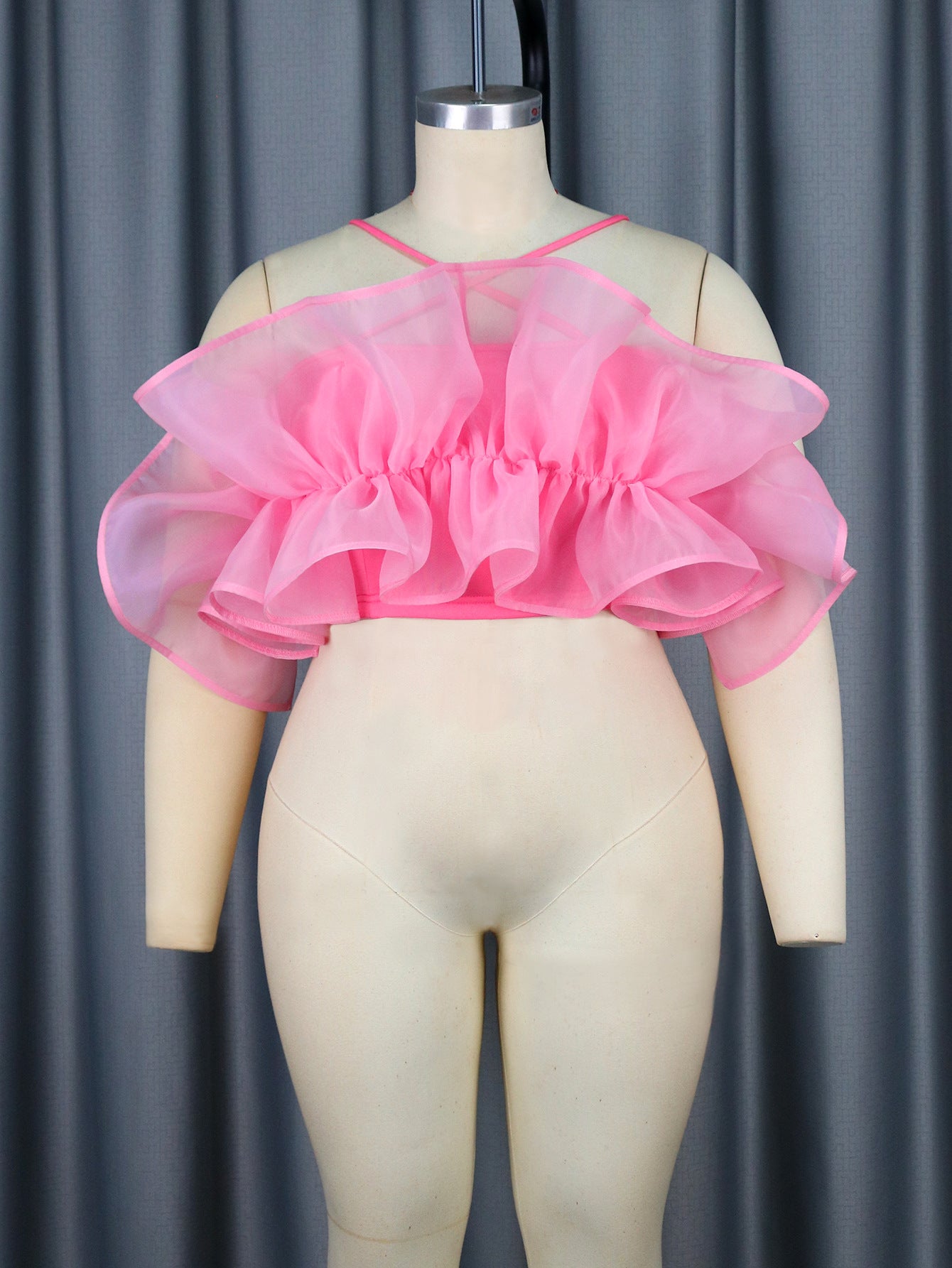 Women Camisole Sexy Mesh Top 3