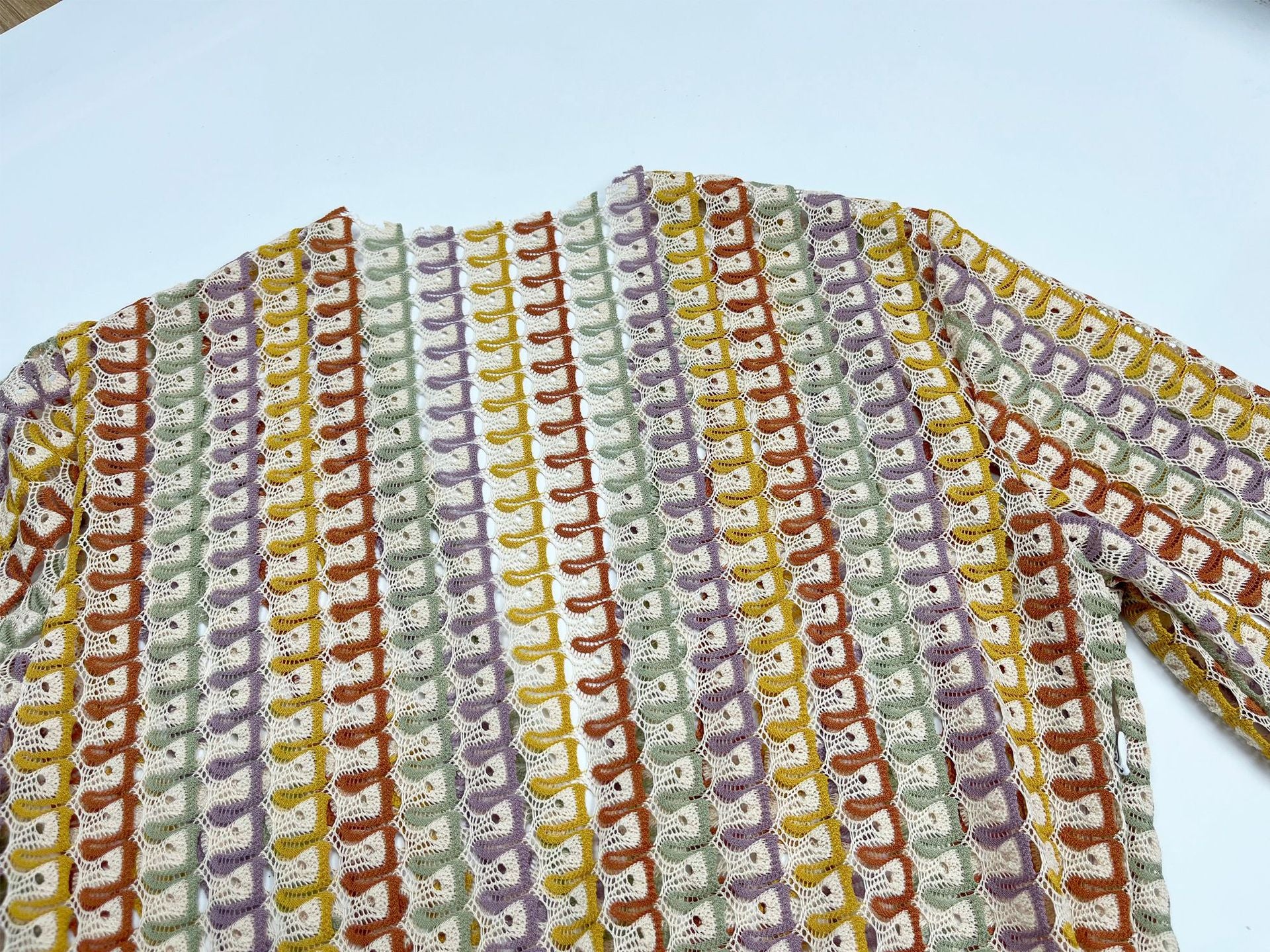 Women Contrast Color Lace Hollow Slit Maxi Dress 30