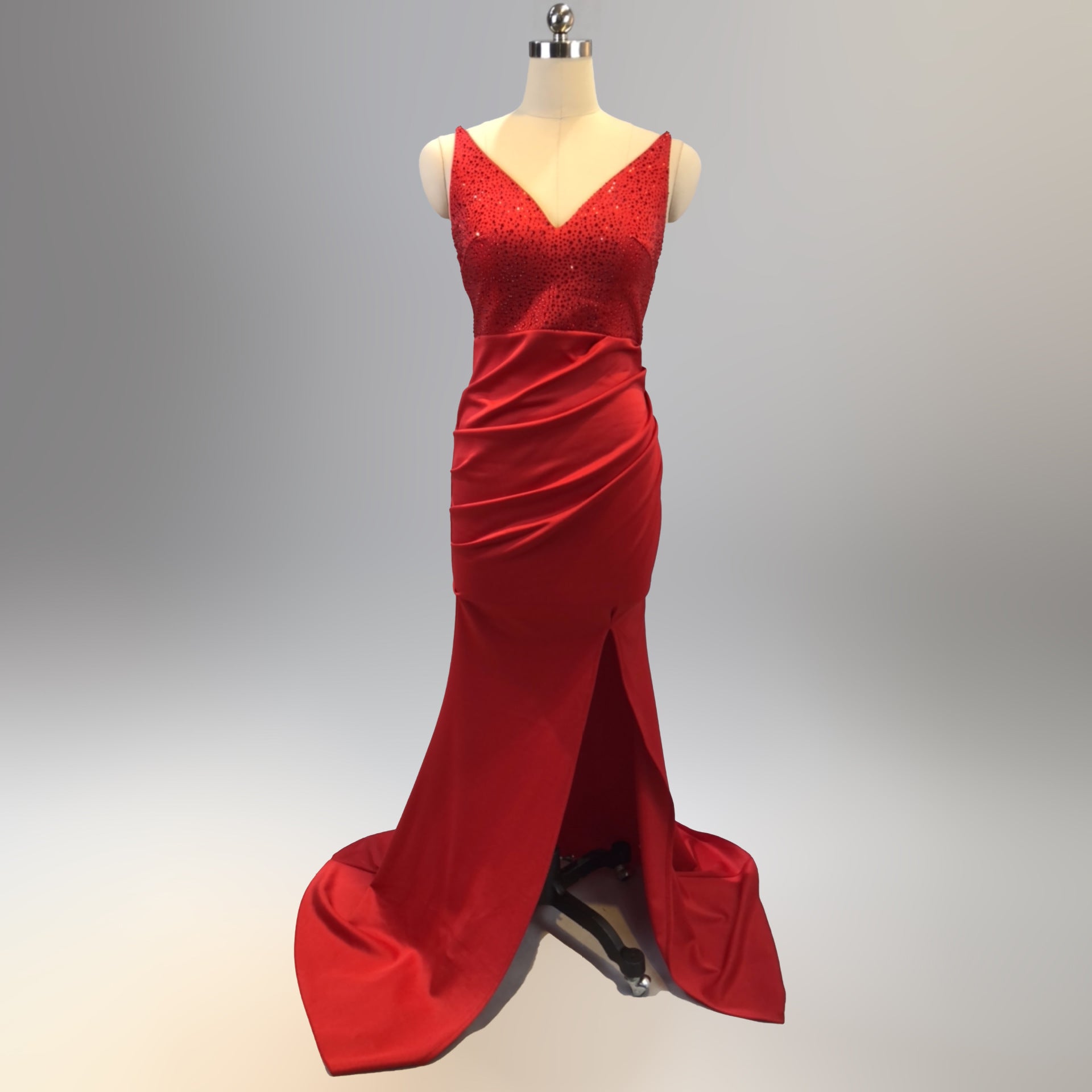 Dinner party dress sexy fashion long fishtail Slim Fit nightclub catwalk annual meeting dress 19